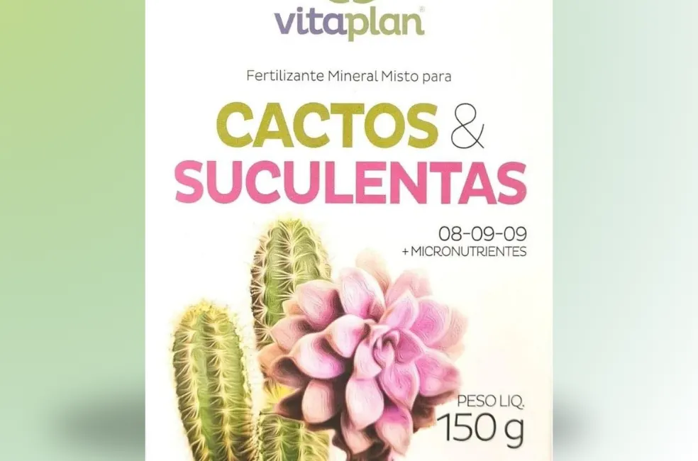 Fertilizante Vitaplan para Cactos e Suculentas 150g