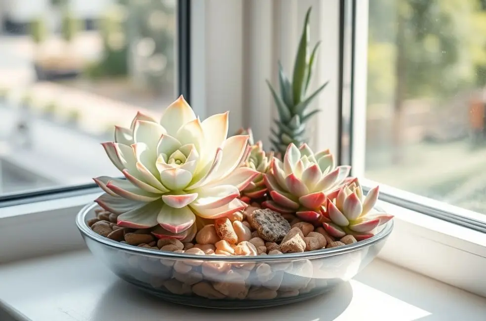 Decorando com Echeveria purpusorum