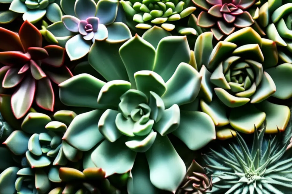 Diversas suculentas coloridas em arranjo, mostrando variedade e atraindo entusiastas da jardinagem